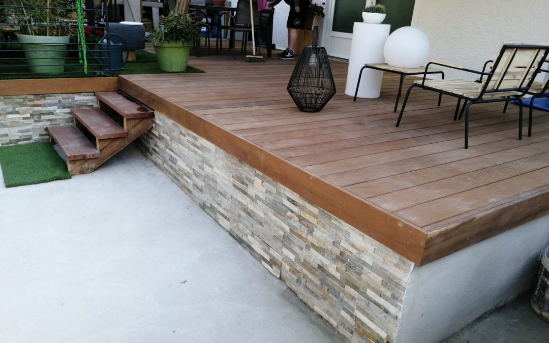 Terrasse en bois à Vendargues