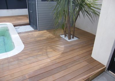 Terrasse en bois à Sète
