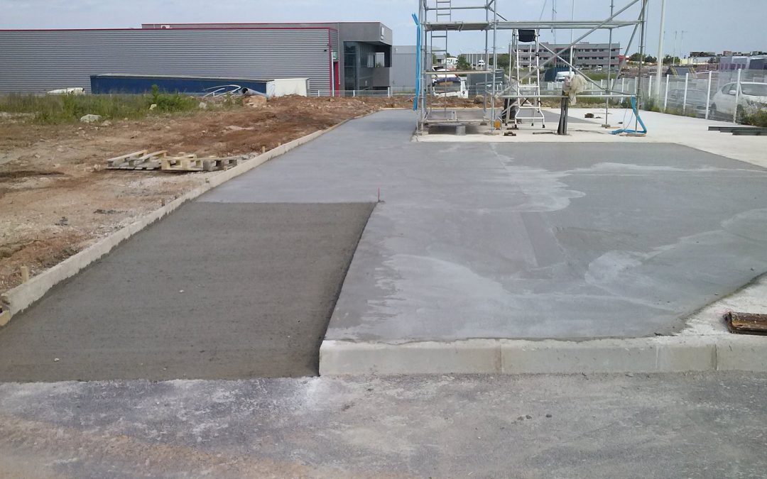 Terrassement et dalle béton à Castelnau-le-Lez